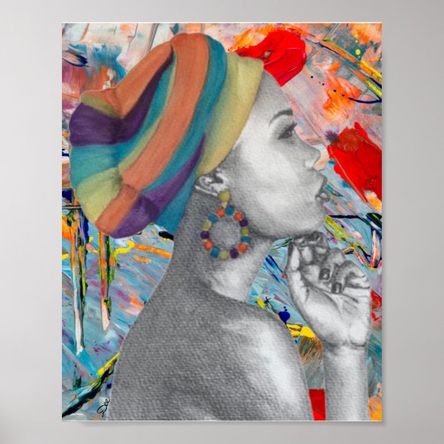 Queen Confidence 8x10 Premium Leinwand Gloss Poste Poster (Vorne)