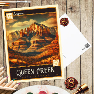 Queen Creek, Arizona Vintage Ansichtskarte Postkarte