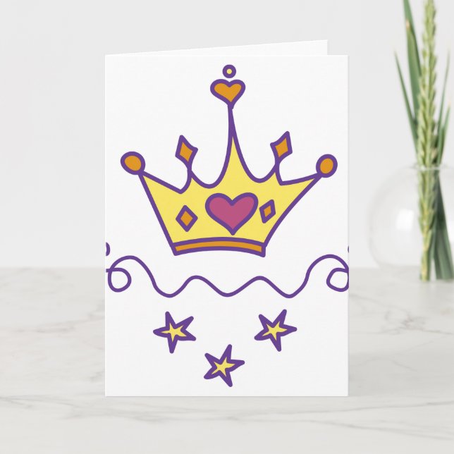 Queen Crown Karte (Vorderseite)