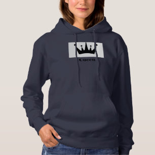Queen Custom Text Couronne Sweat - shirt à capuche