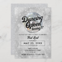 Queen Dancing Turning 17 Fête Invitation