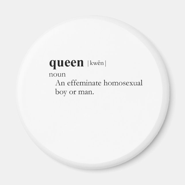 QUEEN (Definition) Magnet (Vorne)