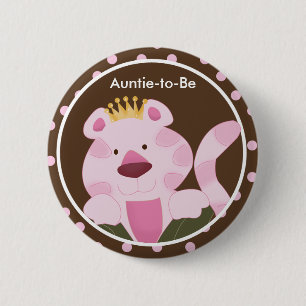 QUEEN DER JUNGLE Baby-Duschtaste Button