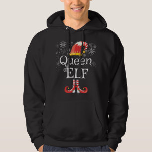 Queen Elf Women Funny Family Matching Pajama Chris Hoodie