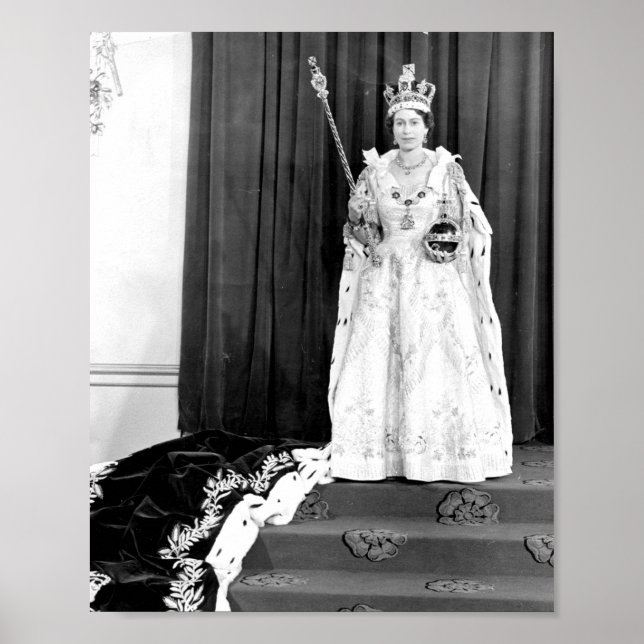 Queen Elizabeth II. Poster (Vorne)
