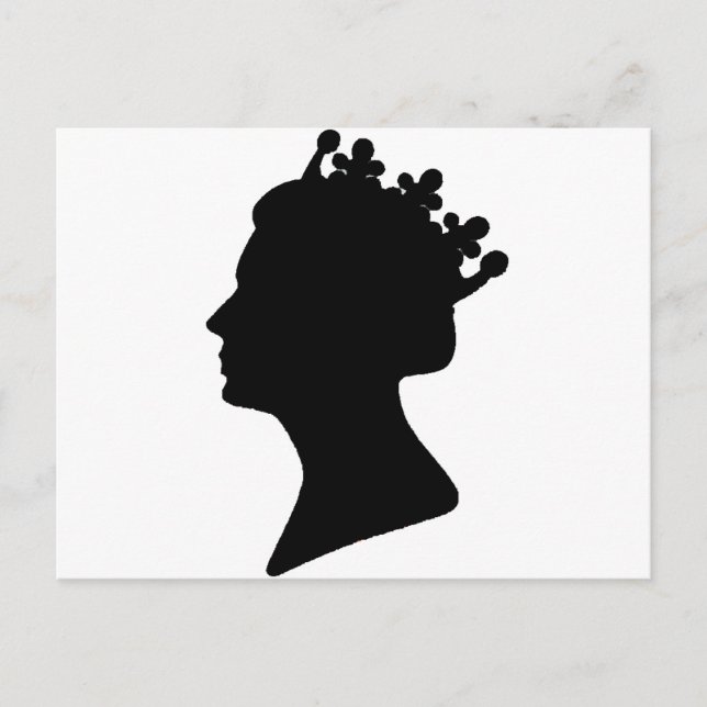 Queen Elizabeth II Postkarte (Vorderseite)