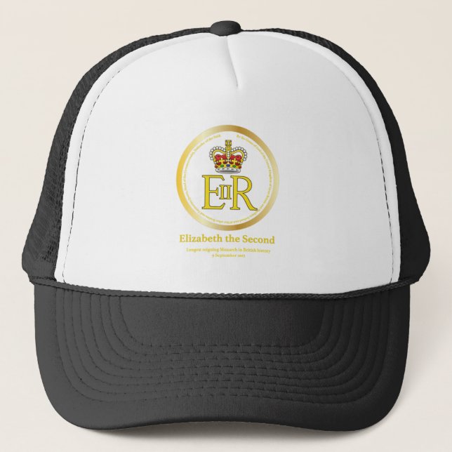 Queen Elizabeth II Reign Truckerkappe (Vorderseite)