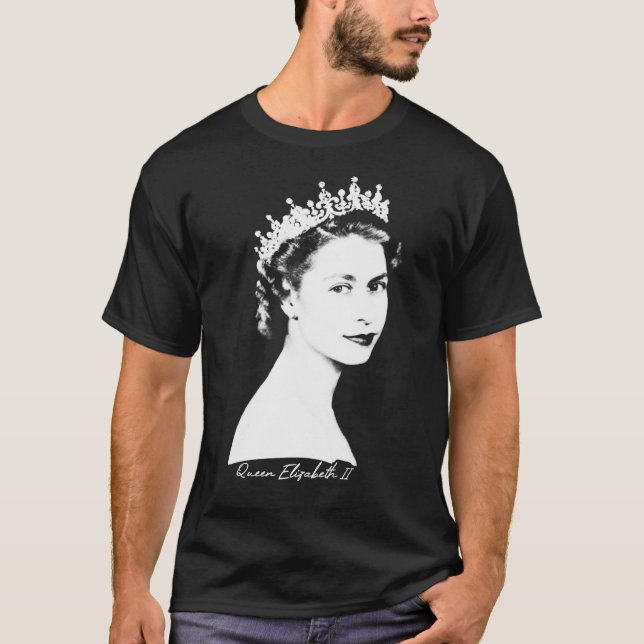 Queen Elizabeth II. Retro Essential T - Shirt (Vorderseite)