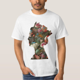 Queen Elizabeth II Silhouette Blume T-Shirt