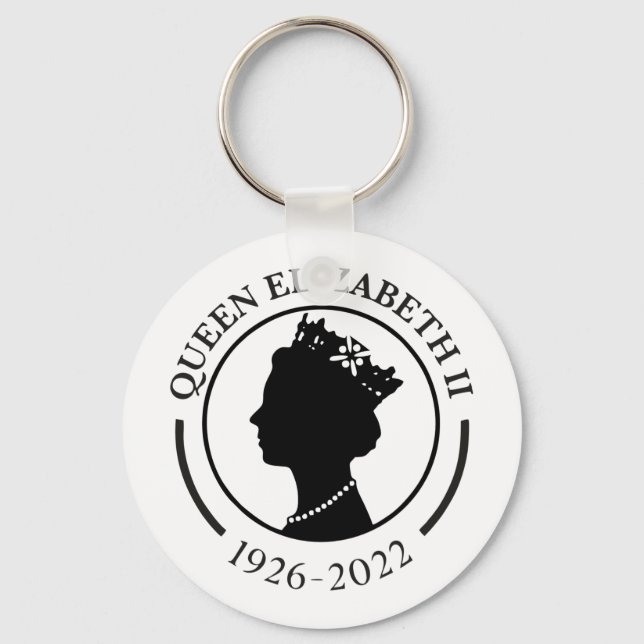 Queen Elizabeth ll Gedenkkette Schlüsselanhänger (Vorderseite)