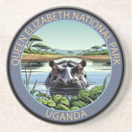 Queen Elizabeth National Park Uganda Getränkeuntersetzer