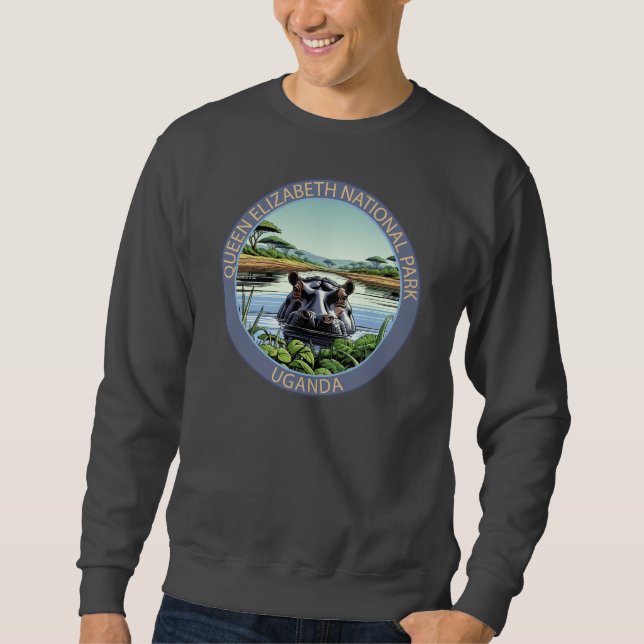 Queen Elizabeth National Park Uganda Sweatshirt (Vorderseite)
