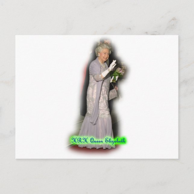 QUEEN Elizabeth Postkarte (Vorderseite)