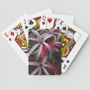 Queen Emmas Purpur Crinum-Lilie Spielkarten