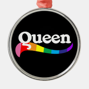 QUEEN Fabelhafter Drag-Titel Schwule Gemeinschaft Ornament Aus Metall