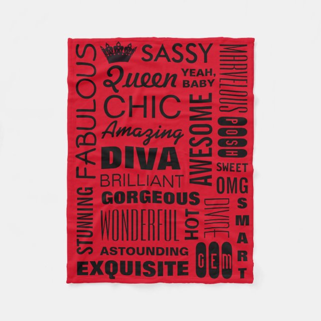 Queen Fleece Blanket (Vorderseite)