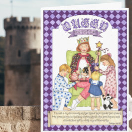 Queen for Day Christlich Birthday Card Karte
