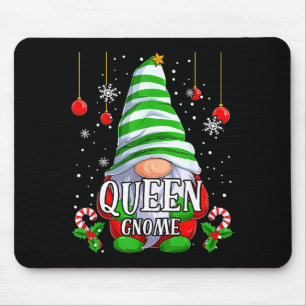 Queen Gnome Weihnachtspyjamas passende Familiensgr Mousepad