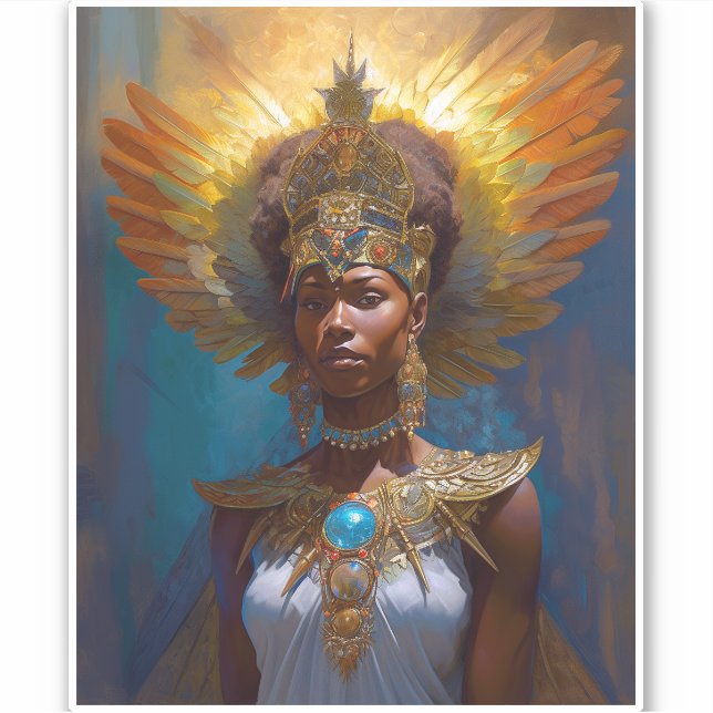Queen Goddess Fantasy Art Aufkleber (Vorderseite)