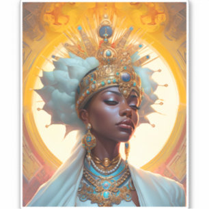 Queen Goddess Fantasy Art Aufkleber