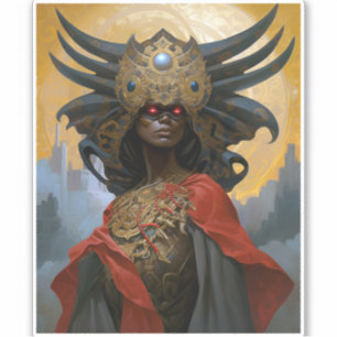 Queen Goddess Fantasy Art Aufkleber