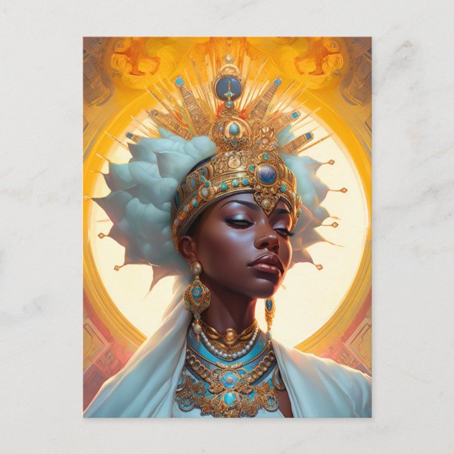 Queen Goddess Fantasy Art Postkarte (Vorderseite)