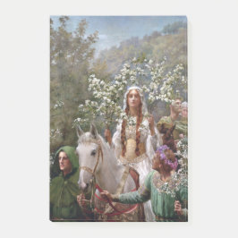 Queen Guinevere's Maying (by John Collier) Post-it Klebezettel