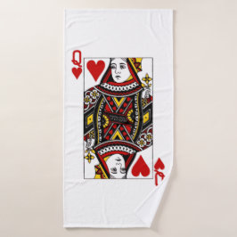 Queen heart badhandtuch set