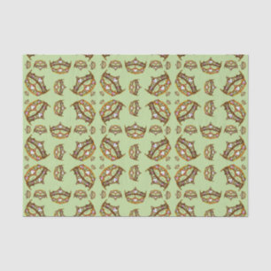 Queen Hearts Gold Crowns Tiaras Pfefferminzpapier Seidenpapier