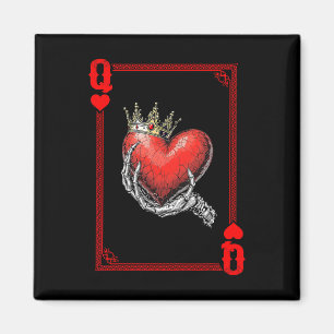 Queen King Of Hearts Spielkarten Paar passend Magnet