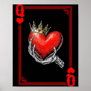 Queen King Of Hearts Spielkarten-Paar passend Poster