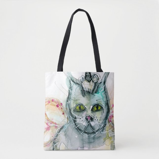 Queen Kitten Tote Bag Tasche (Vorderseite)