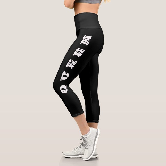 Queen, kreiere deine eigenen Personalisierten tren Capri Leggings (Links)