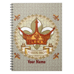 Queen Mama Banner benutzerdefiniertes Notebook Notizblock