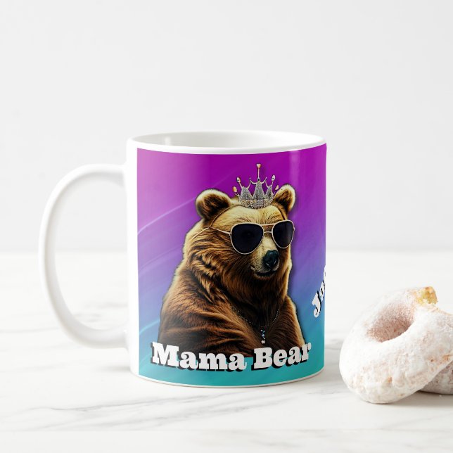Queen Mama Bear Kaffeetasse (Mit Donut)