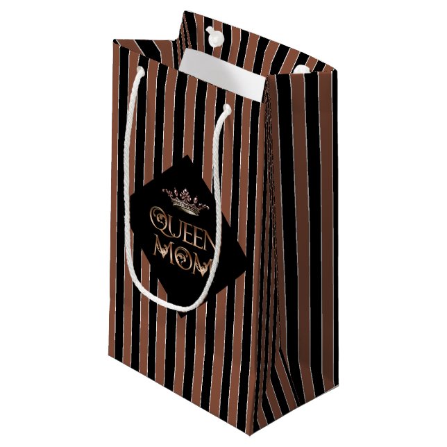 Queen Mama Gift Bag Kleine Geschenktüte (Vorderseite Schrägansicht)
