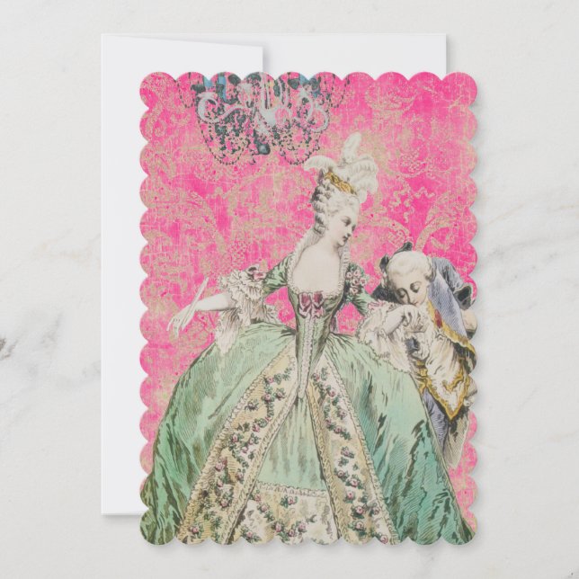 Queen Marie Antoinette - Invitations / RSVP (Devant)