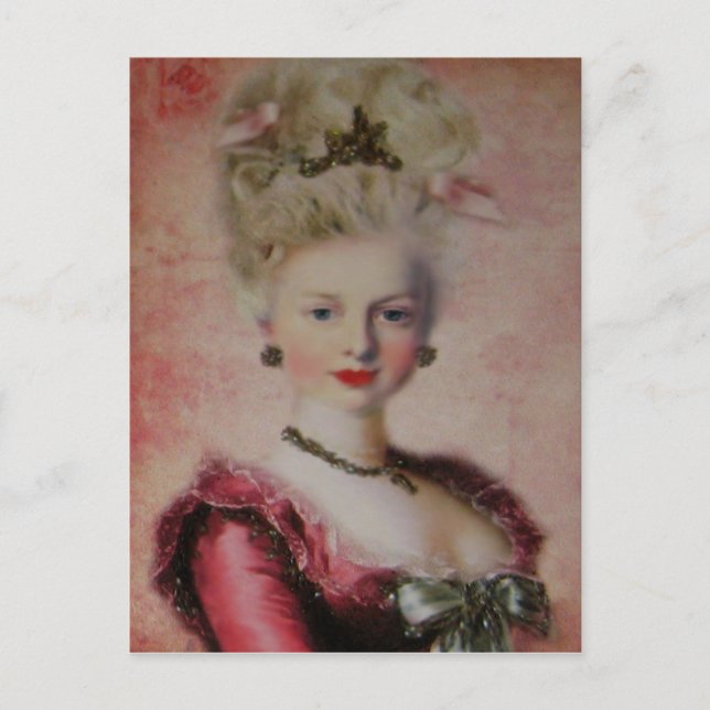 Queen Marie Antoinette ~ Postcard / Einladungen (Vorderseite)