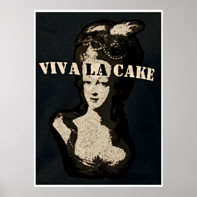 Queen Marie Antoinette Viva la cake Poster Art (Vorne)