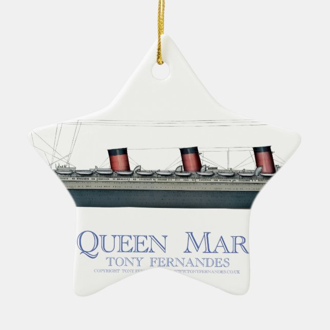 Queen Mary 1936 1 Keramik Ornament (Vorne)