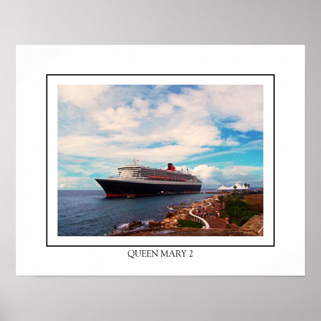 Queen Mary 2 Cruise Ship Poster (Vorne)