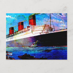 QUEEN MARY 2 POSTKARTE