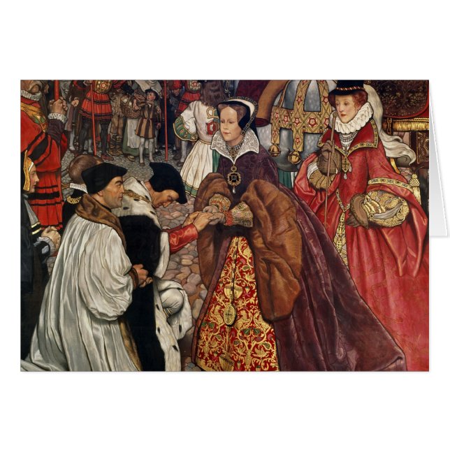 Queen Mary- und PrinzessinElizabeth Hereinkommen (Vorderseite (Horizontal))