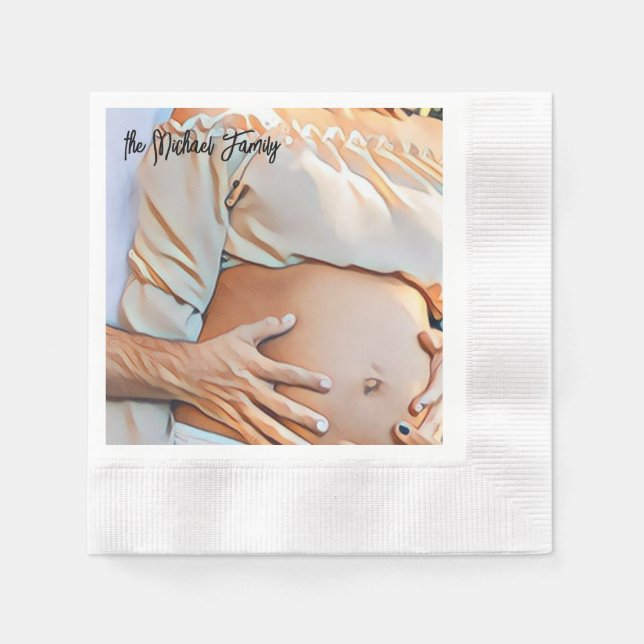 queen mom photo eternal love serviette (Vorderseite)