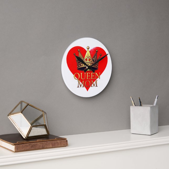 QUEEN MOM RUNDE WANDUHR (Büro)