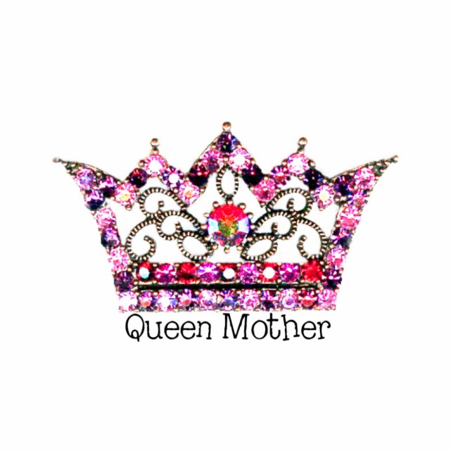 QUEEN MOTHER Tiara Skulptur Freistehende Fotoskulptur (Vorne)
