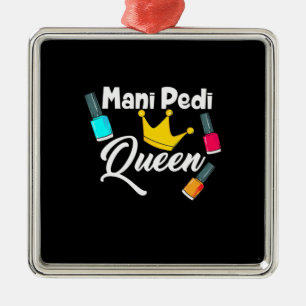 Queen Nail Artist Ornament Aus Metall
