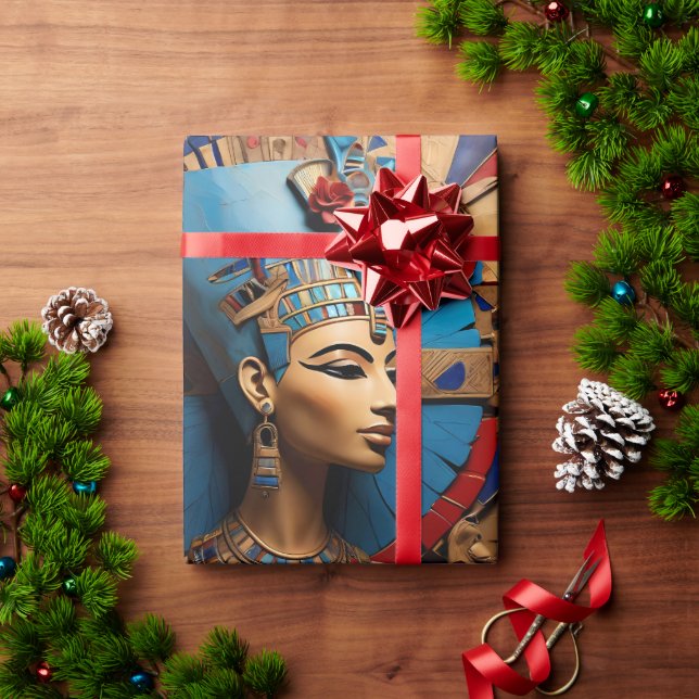 Queen Nefertiti Geschenkpapier (Feiertagsgeschenk)