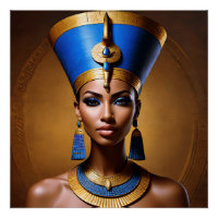 "Queen Nefertiti" Schöne antike afrikanische König