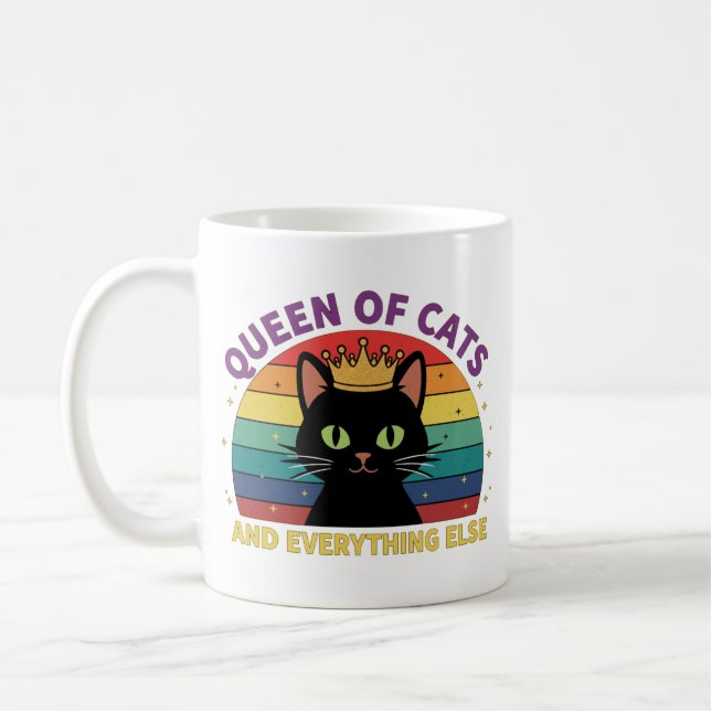 Queen of Cats Kaffeetasse (Links)